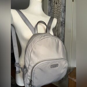 Kate Spade Beige Gray Backpack
